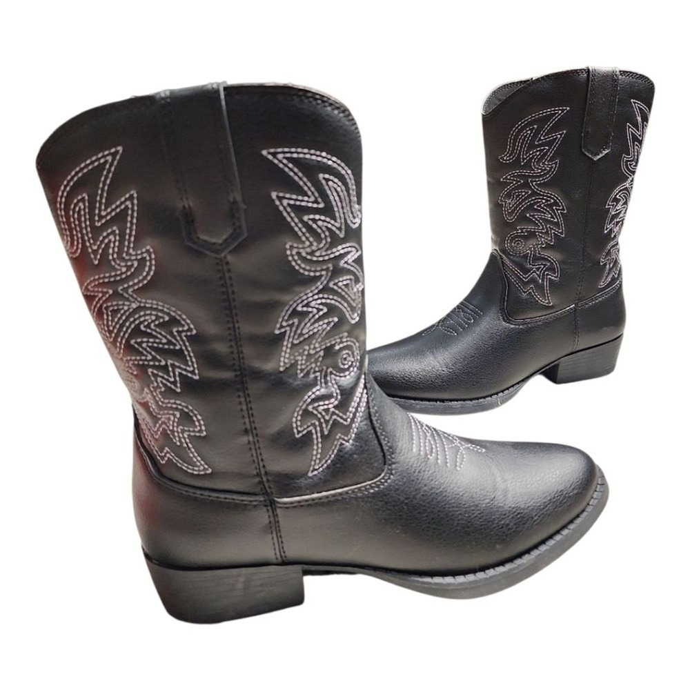 Deer Stags NWT Cowboy Boots Kids 4 Black Rodeo Western Country Equestrian Casual